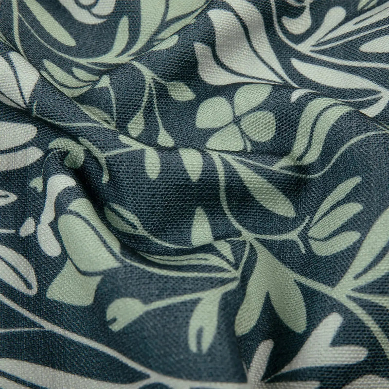Kate Frost Pattern Cotton Drapery Pleated- -TWOPAGES