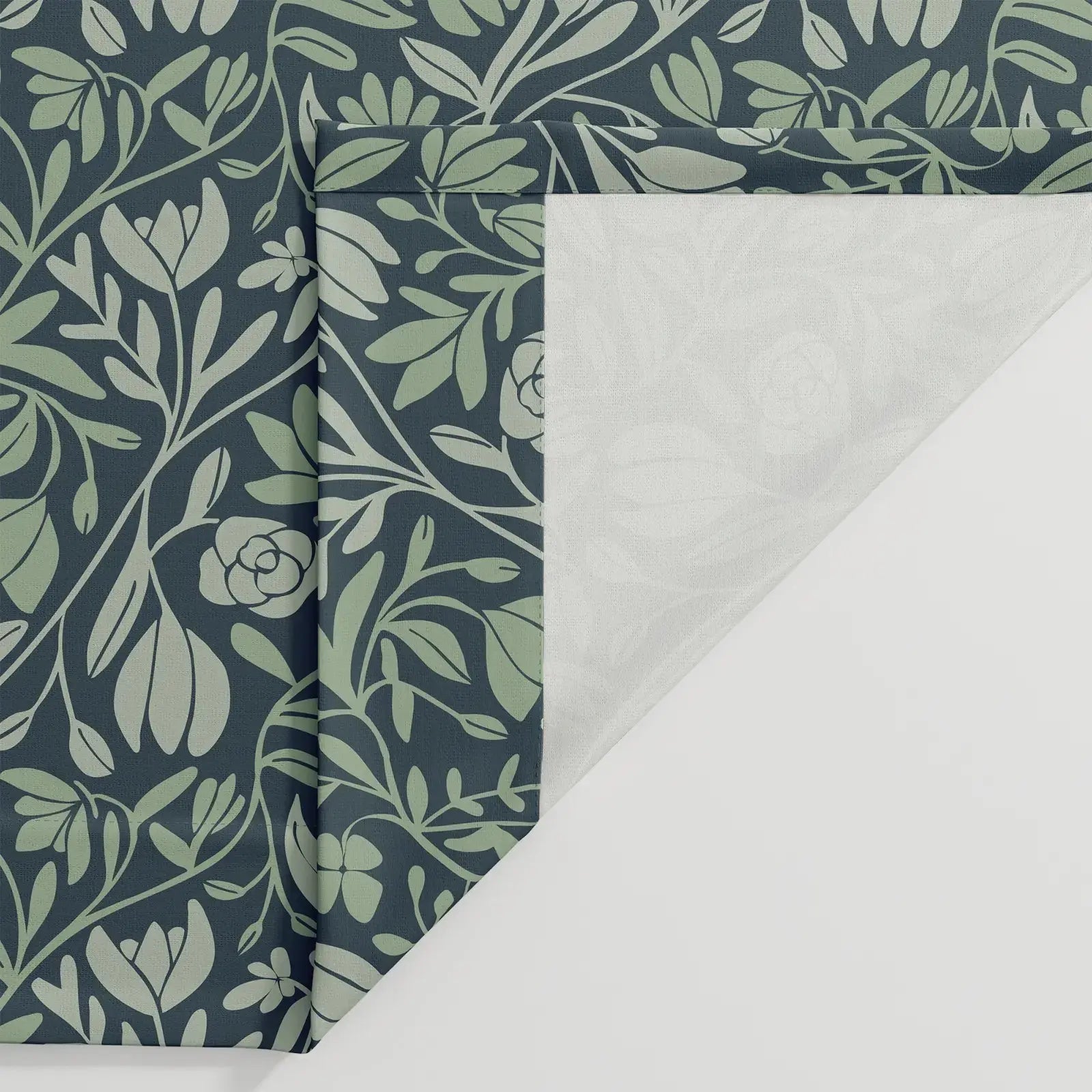 Kate Frost Pattern Cotton Drapery Pleated- -TWOPAGES