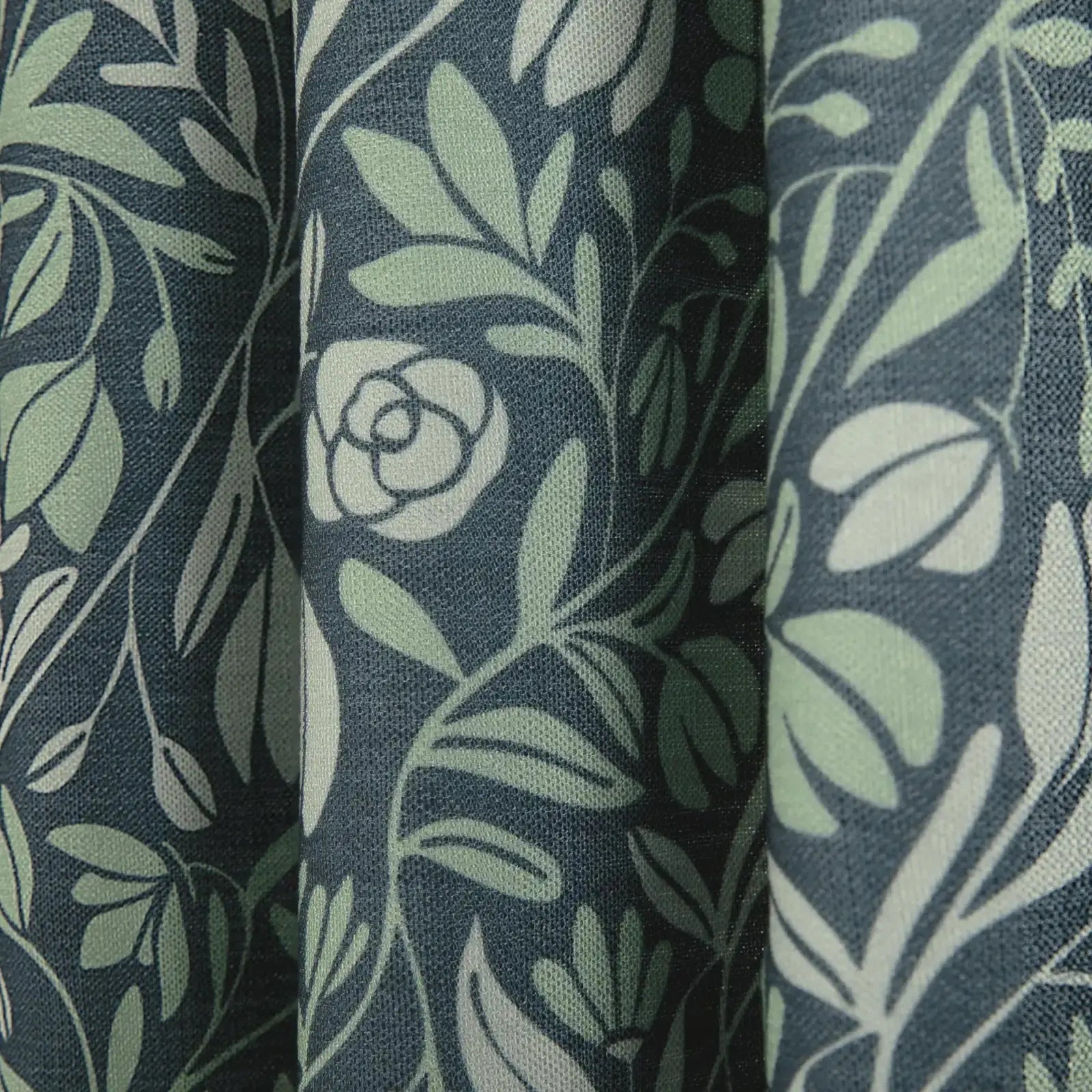 Kate Frost Pattern Cotton Drapery Pleated- -TWOPAGES