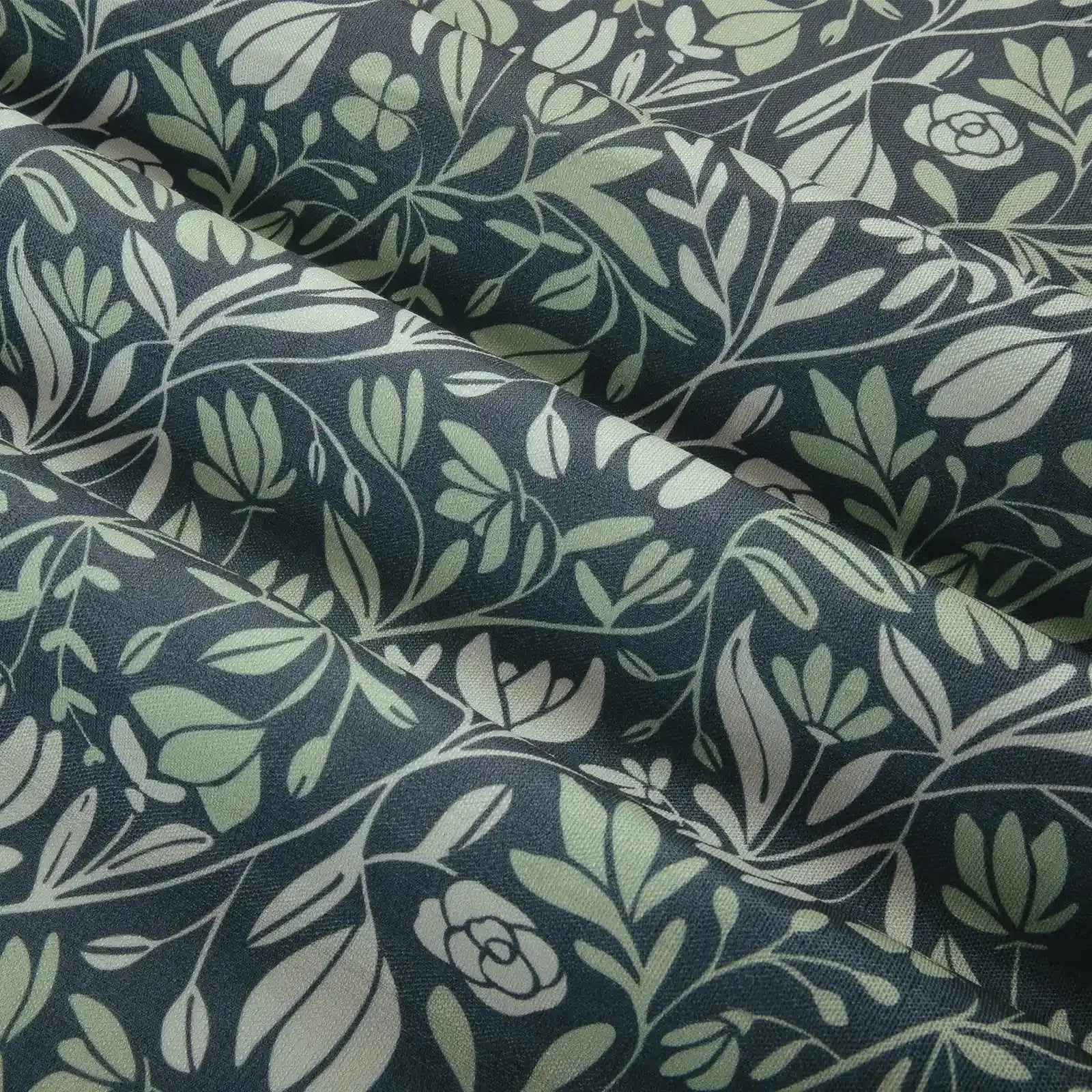 Kate Frost Pattern Cotton Drapery Pleated- -TWOPAGES