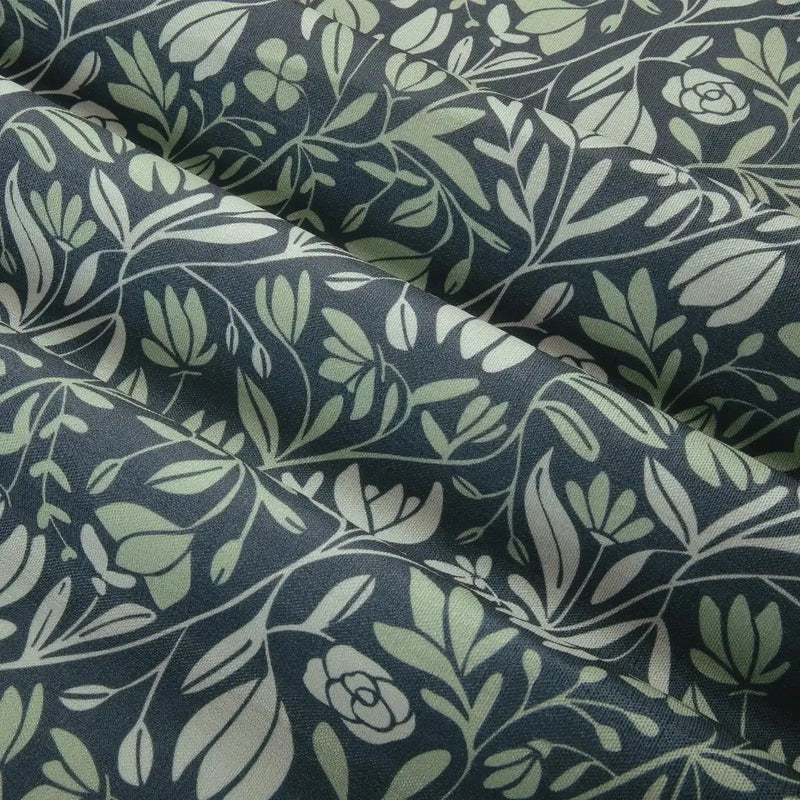 Kate Frost Pattern Cotton Drapery Pleated- -TWOPAGES