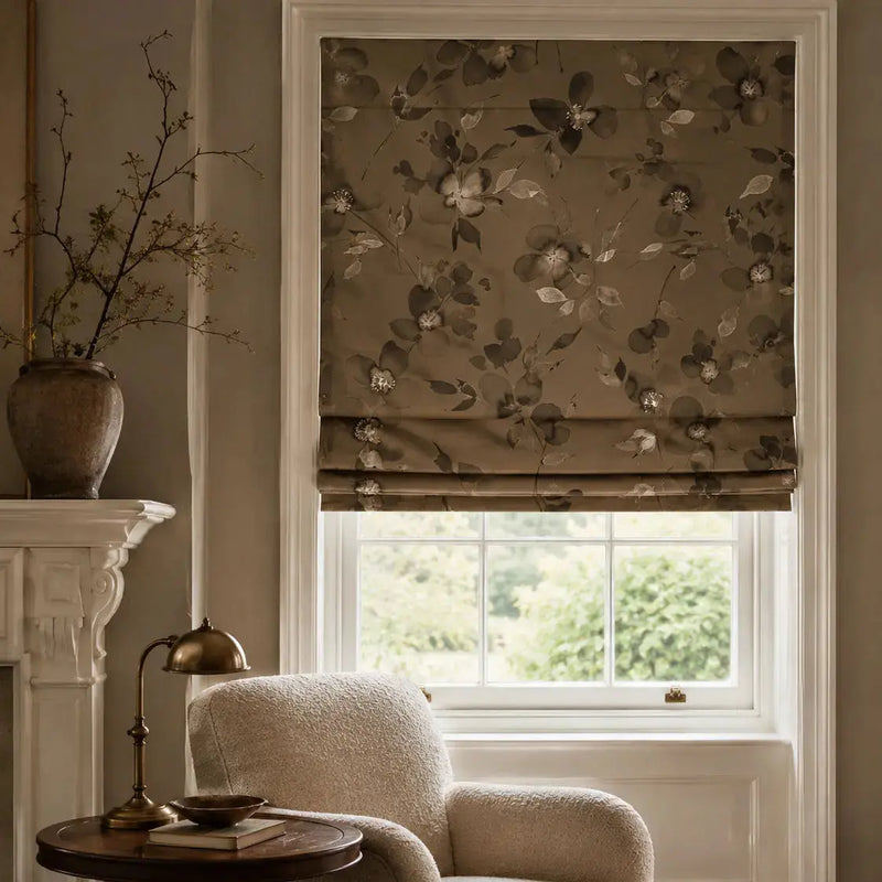 Sara Le x TWOPAGES Printed Linen Roman Blind Cordless