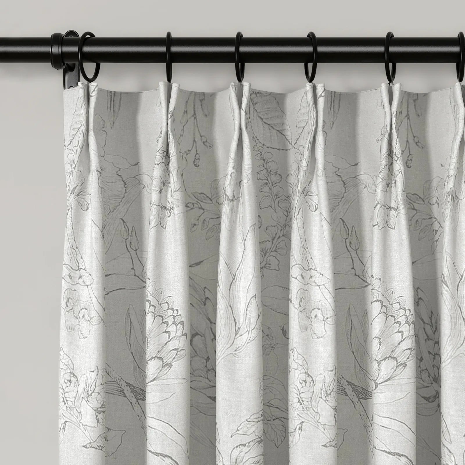 Holly Botanical Boho Pleated Curtains