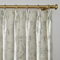 Holly Floral Pattern Boho Style Curtain Pleated TWOPAGES