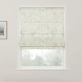 Holly Botanical Boho No-Drill Flat Fold Roman Blind Cordless