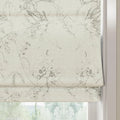 Holly Botanical Boho No-Drill Flat Fold Roman Blind Cordless