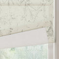 Holly Botanical Boho No-Drill Flat Fold Roman Blind Cordless
