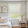 Holly Botanical Boho No-Drill Flat Fold Roman Blind Cordless