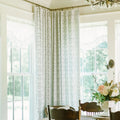 Britt Bengoechea Floral Print Linen Cotton Drapery Pleated?-TWOPAGES CURTAINS