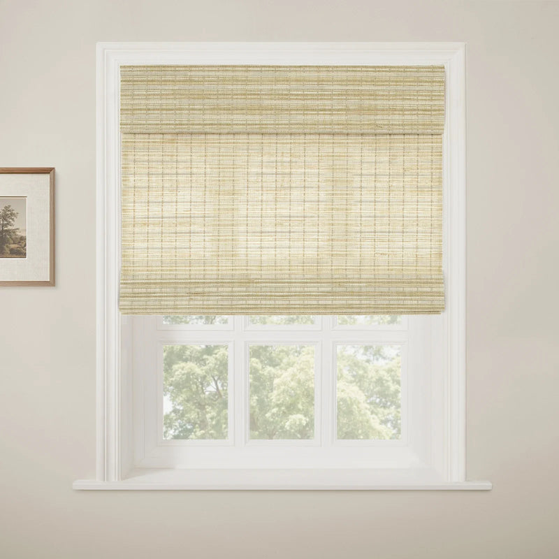 Rae Natural Ramie Jute Woven Wood Shades - Series W