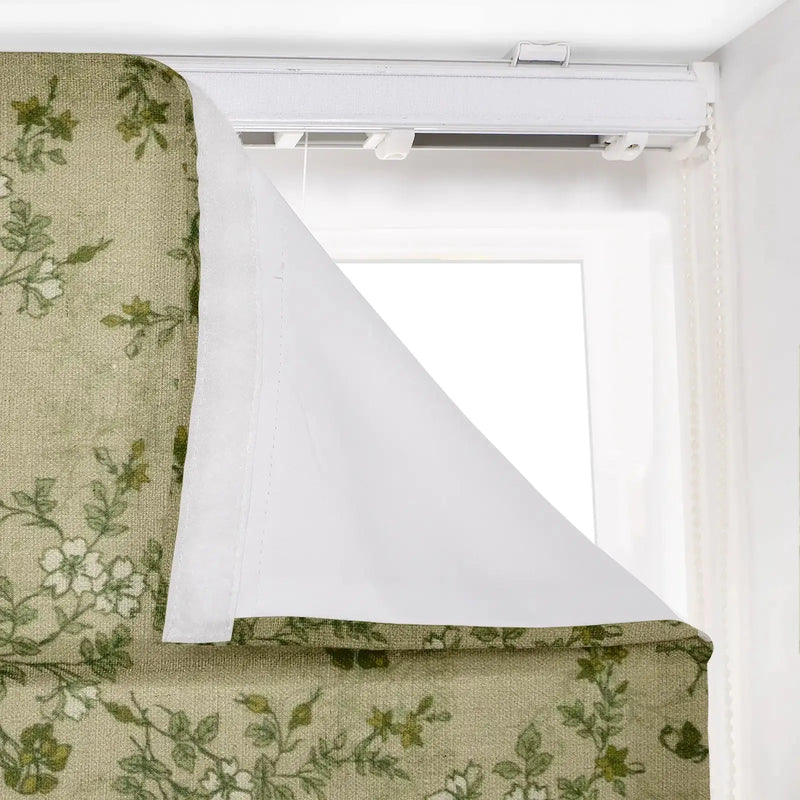 Sara Le Printed Roman Shade Cord Lift -TWOPAGES