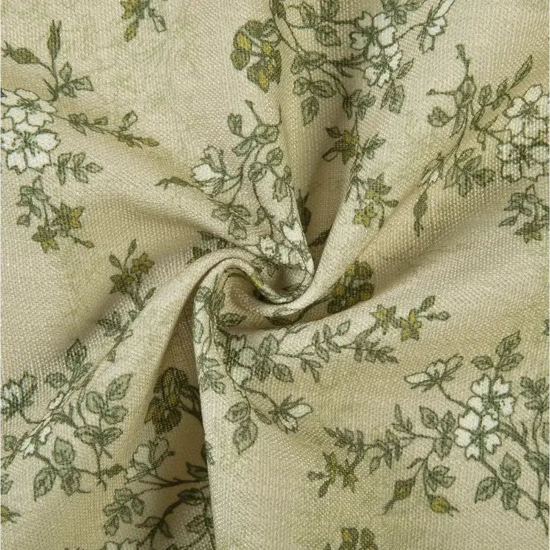 Sara Le Print Linen Pleated Cafe Curtains?-TWOPAGES
