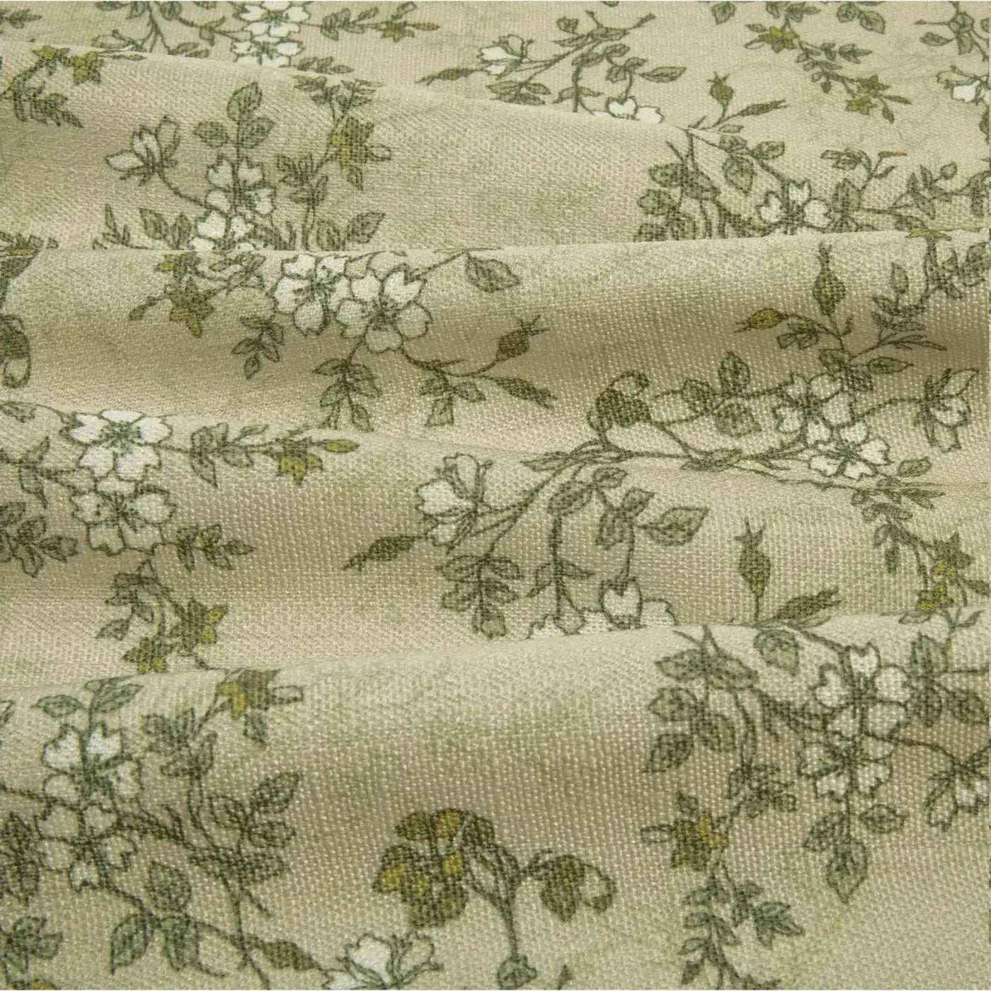 Sara Le Print Linen Pleated Cafe Curtains?-TWOPAGES