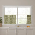 Sara Le Print Linen Pleated Cafe Curtains?-TWOPAGES