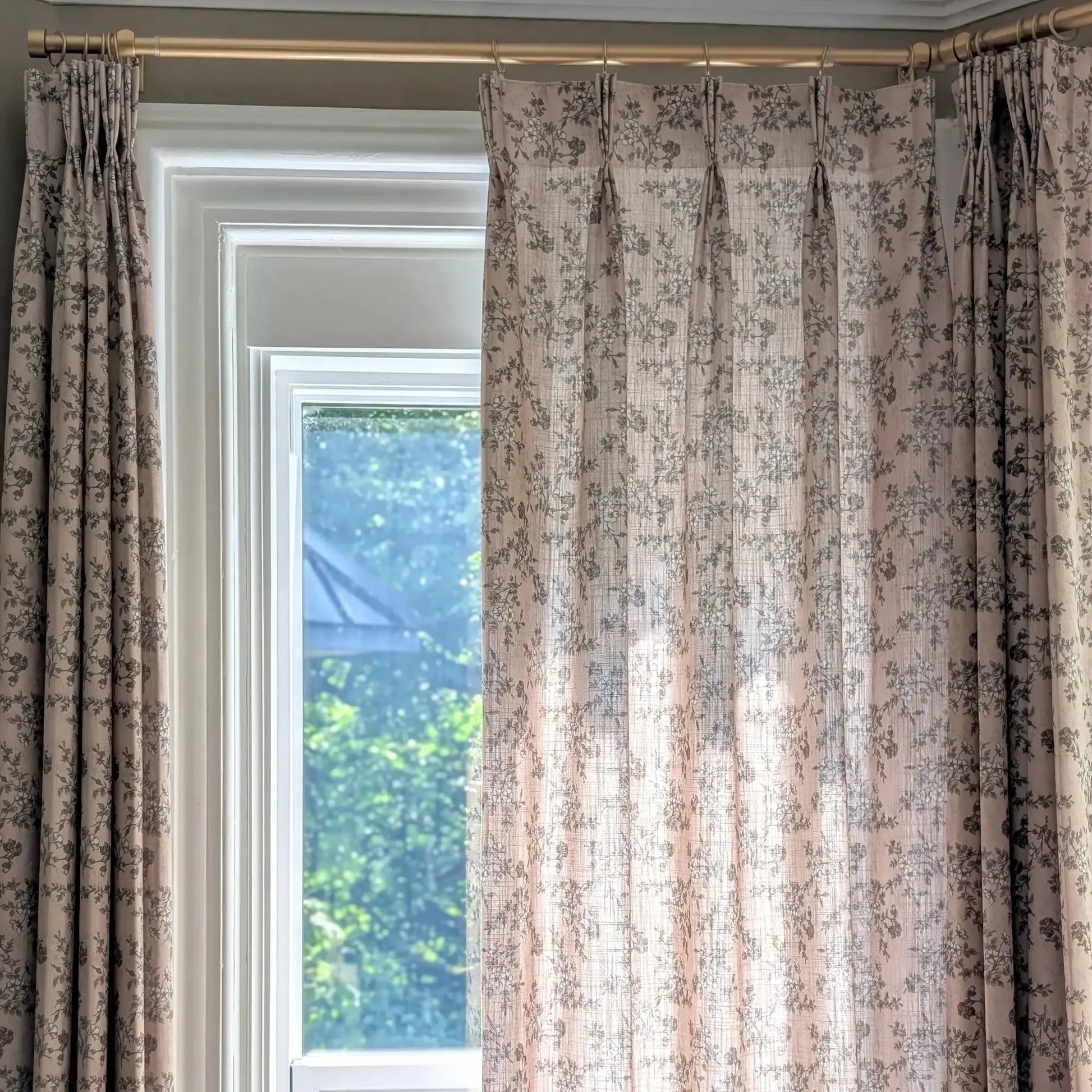 Sara Le Print Linen Drapery Pleated?-TWOPAGES
