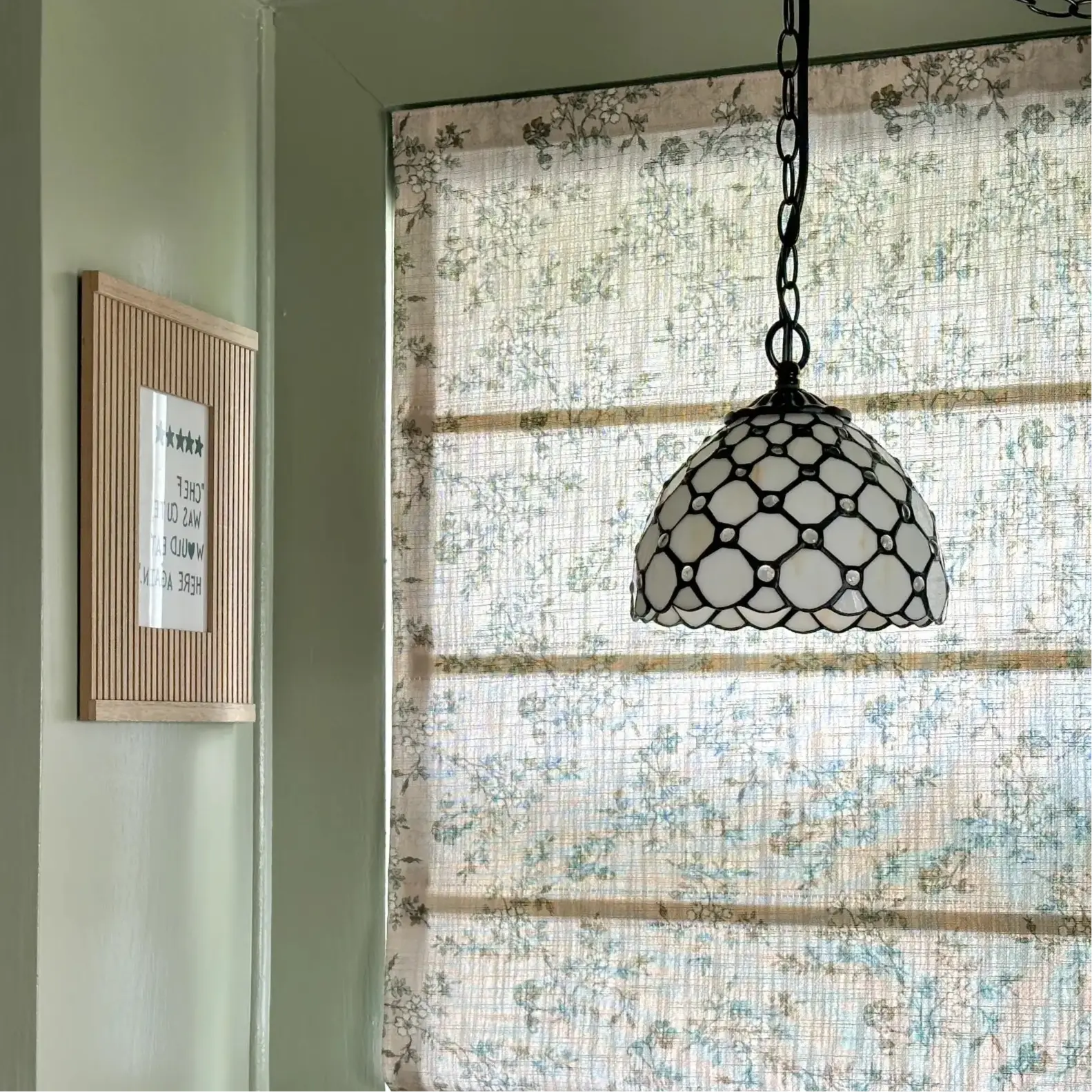 Sara Le Printed Roman Shade Cord Lift -TWOPAGES