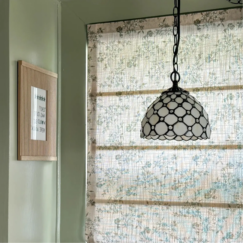 Sara Le Printed Roman Shade Cord Lift -TWOPAGES