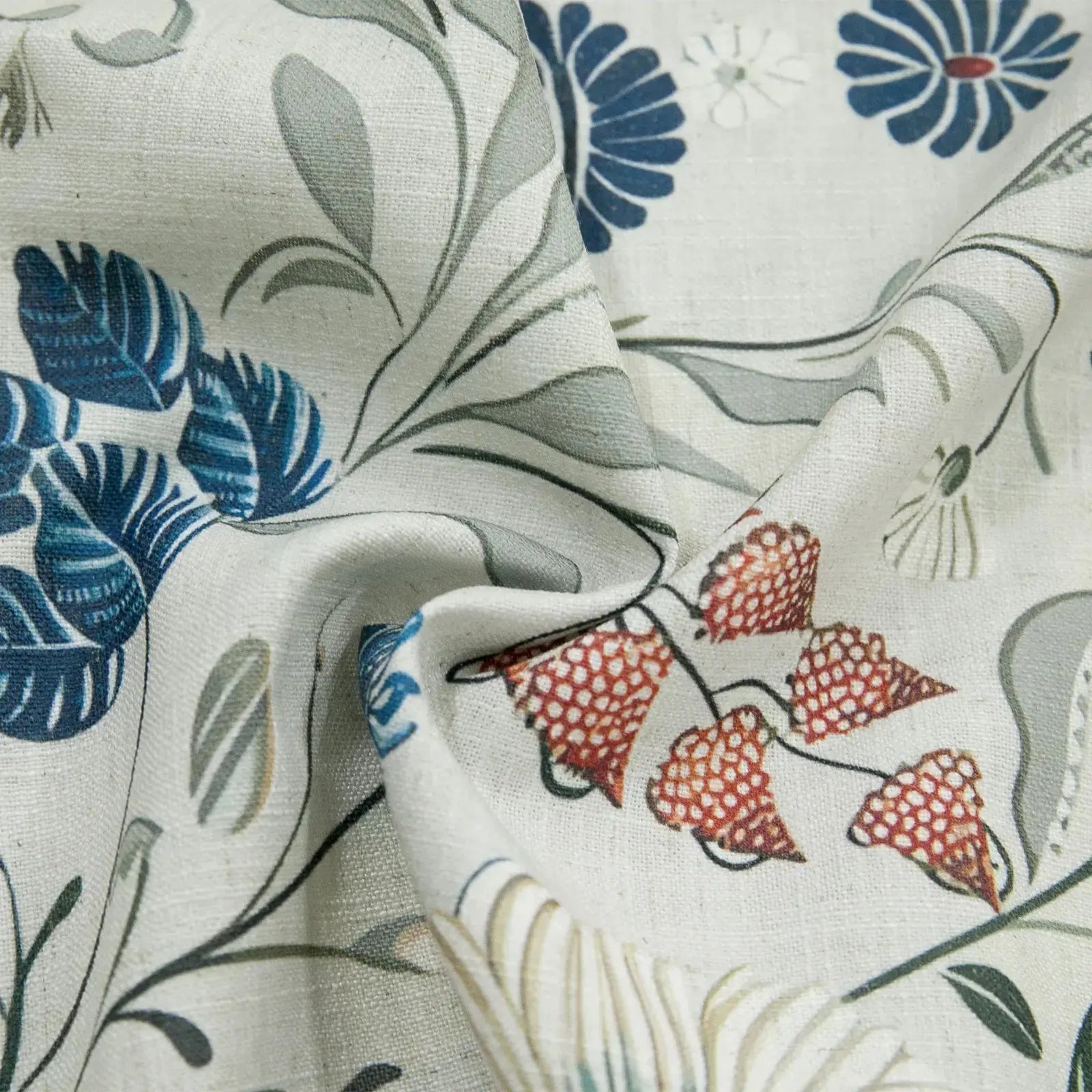 Holly Botanical Boho Drapery Pleated (52 inches Width Limit)?-TWOPAGES