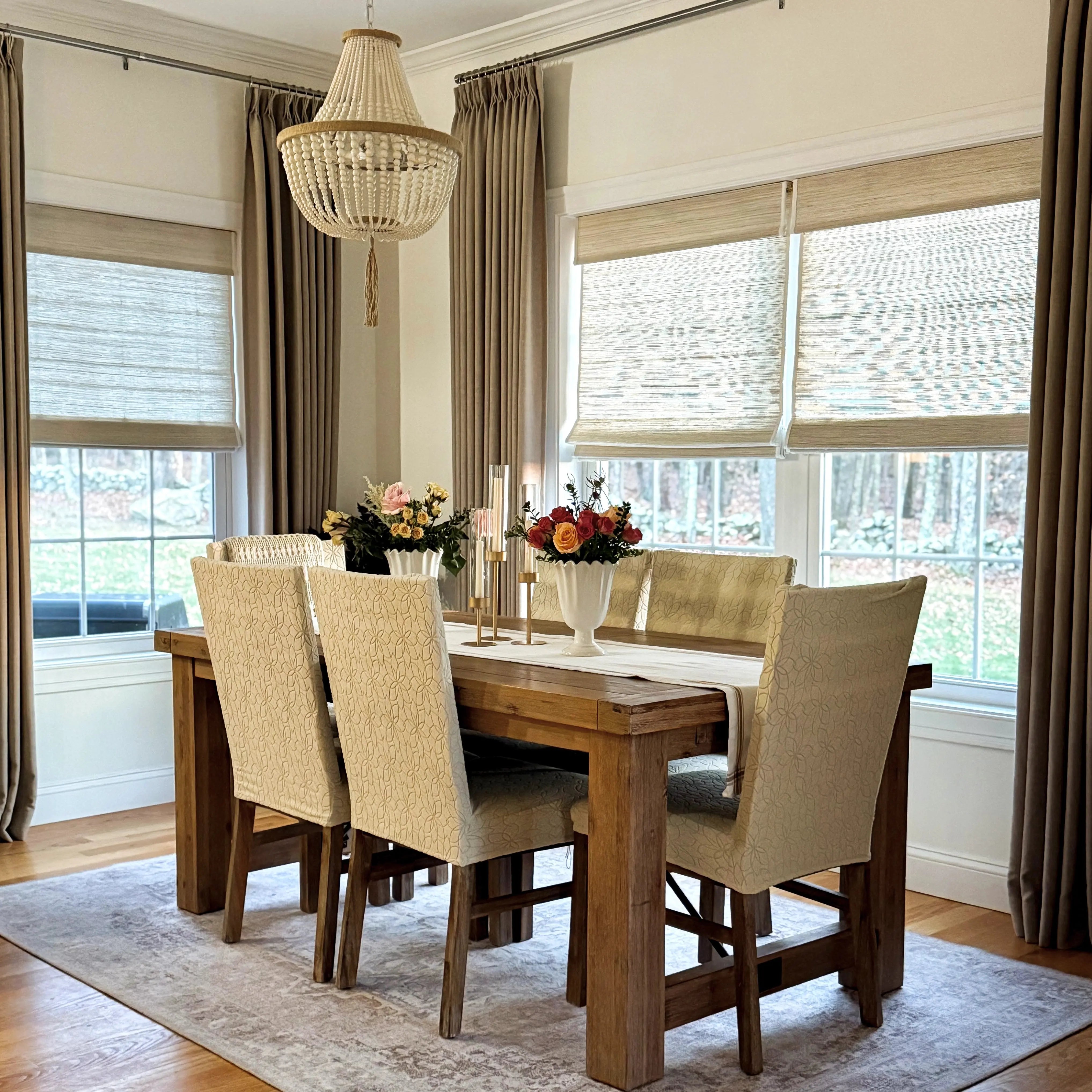 Lay Natural Ramie Bamboo Woven Blind - Wall White-?-TWOPAGES CURTAINS