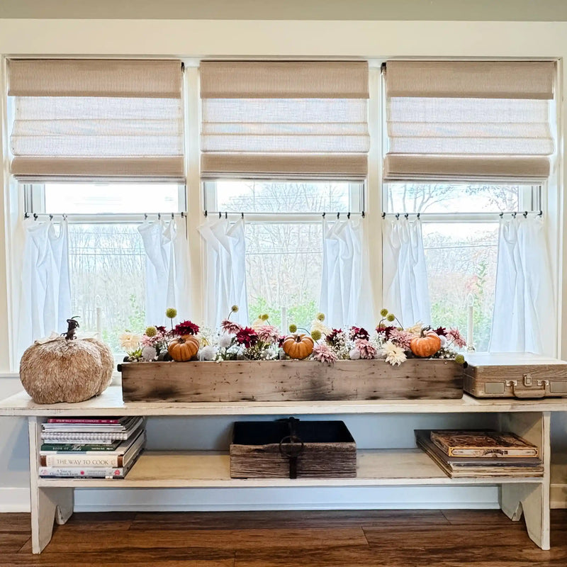 Sybil Bamboo Roman Blind Cordless-?-TWOPAGES CURTAINS
