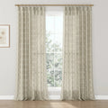 Rebecca Hughes Vintage Print Cotton Drapery Pleated-?-TWOPAGES CURTAINS