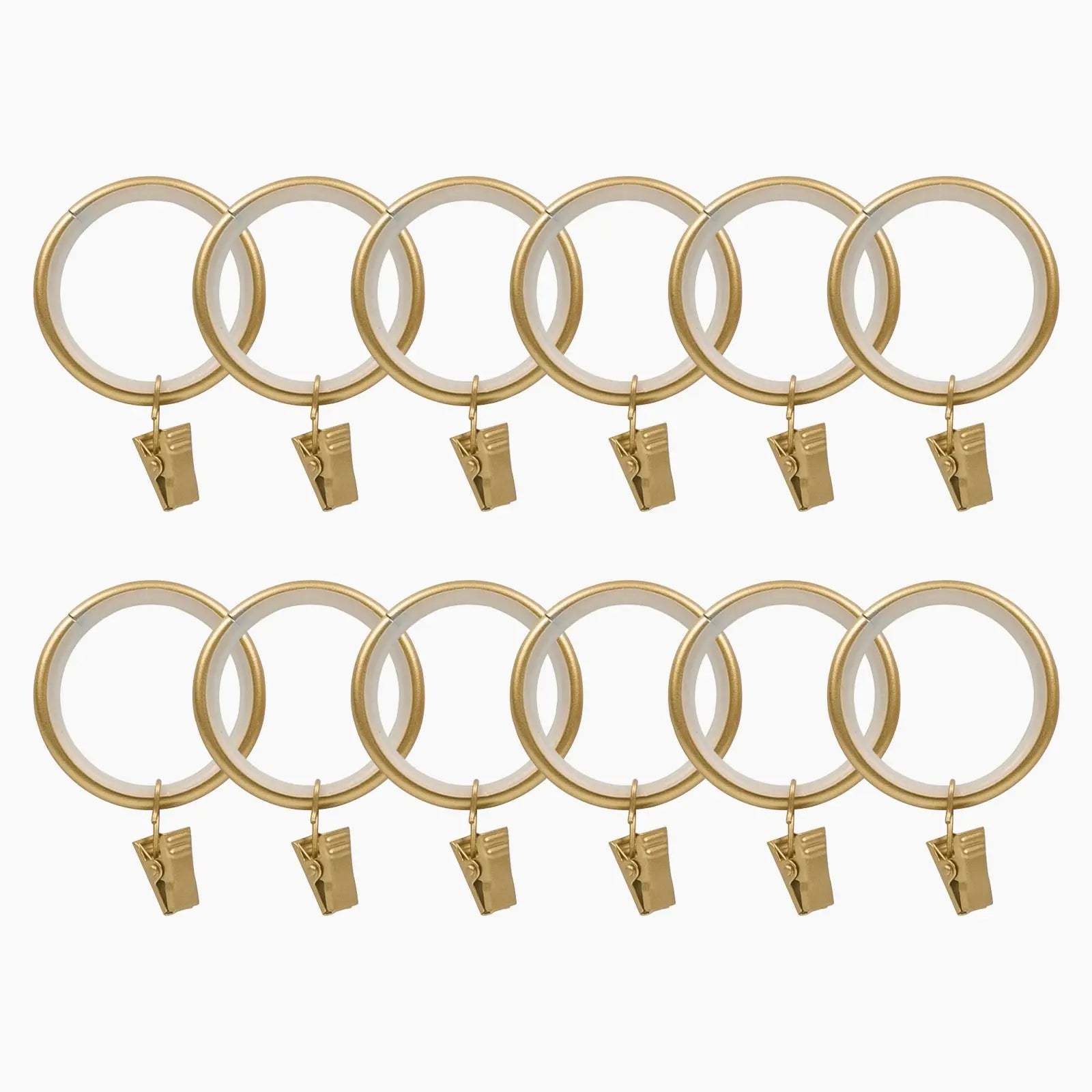 Jaylon Quiet-Glide Curtain Clip Rings (Pack of 12)?-TWOPAGES