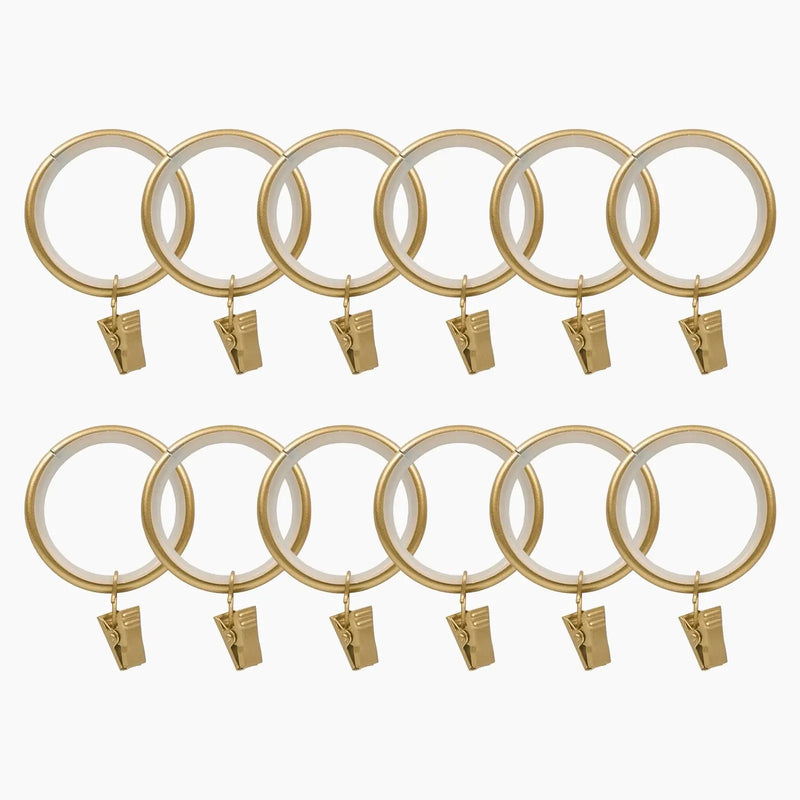 Jaylon Quiet-Glide Curtain Clip Rings (Pack of 12)?-TWOPAGES
