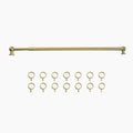 Milo Brass Cafe Curtain Rods with Rings?-TWOPAGES