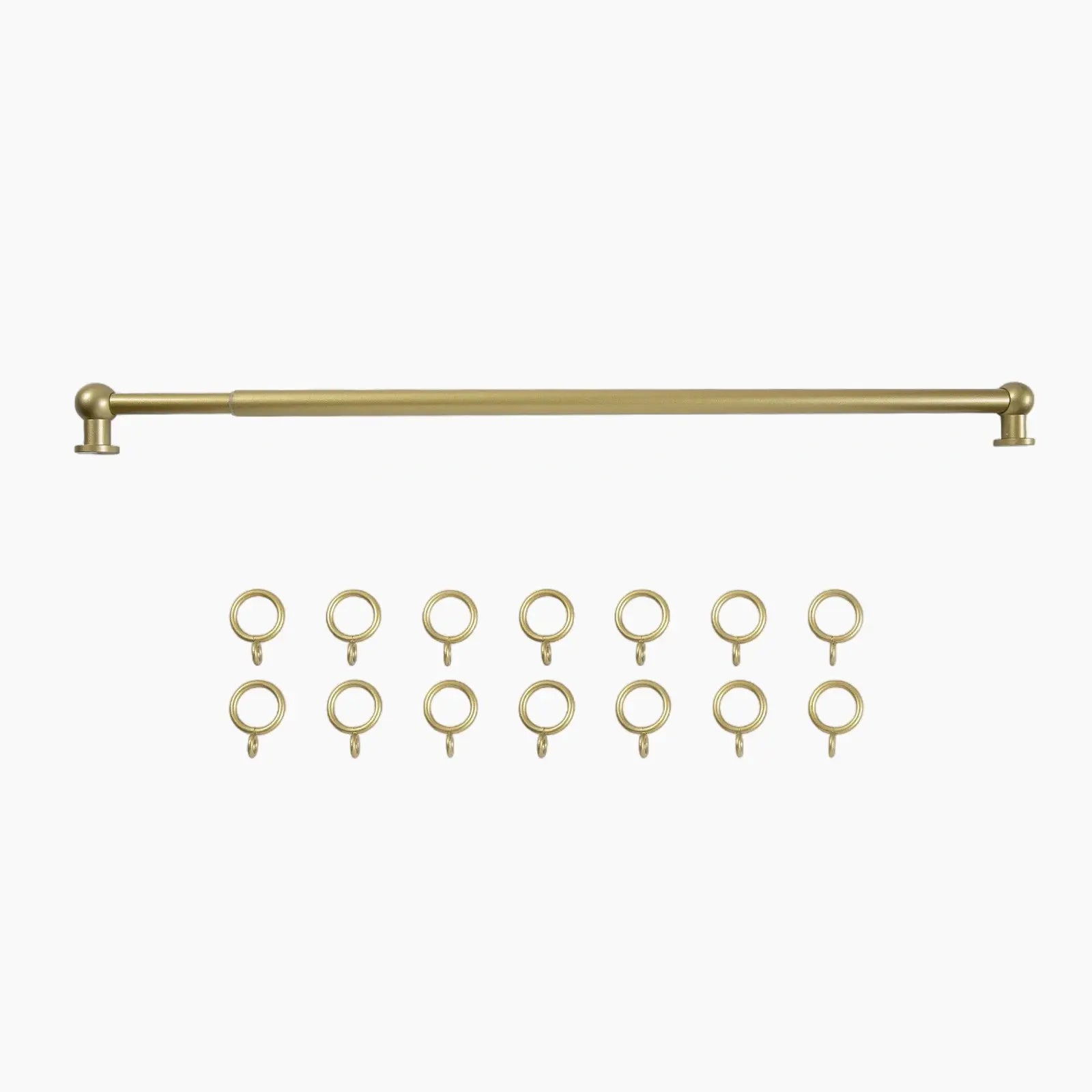 Milo Brass Cafe Curtain Rods with Rings?-TWOPAGES