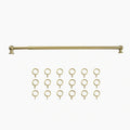 Milo Brass Cafe Curtain Rods with Rings?-TWOPAGES