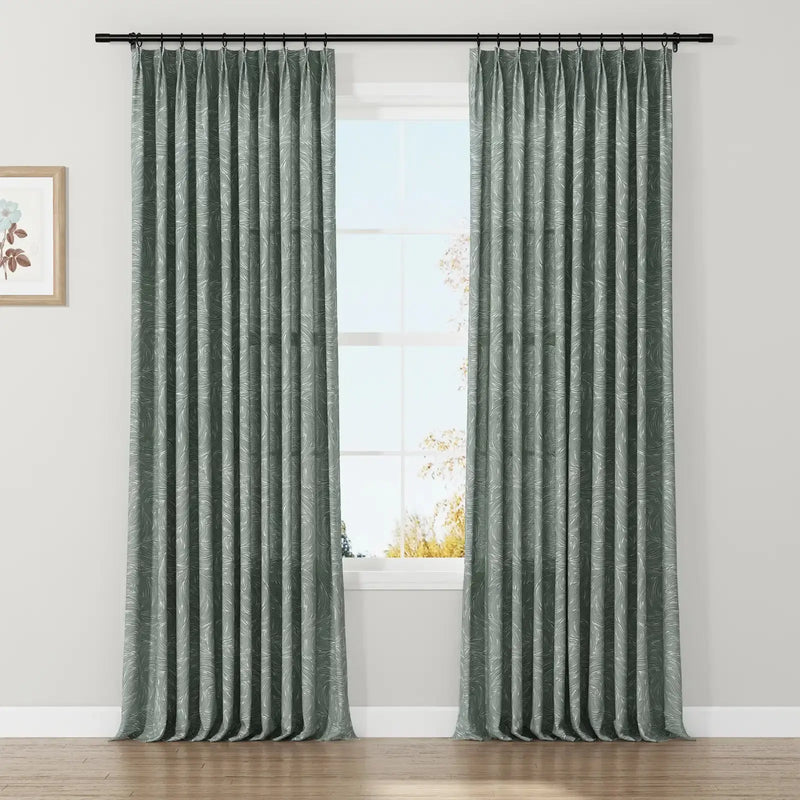 Holly Botanical Boho Drapery Pleated (52 inches Width Limit)?-TWOPAGES