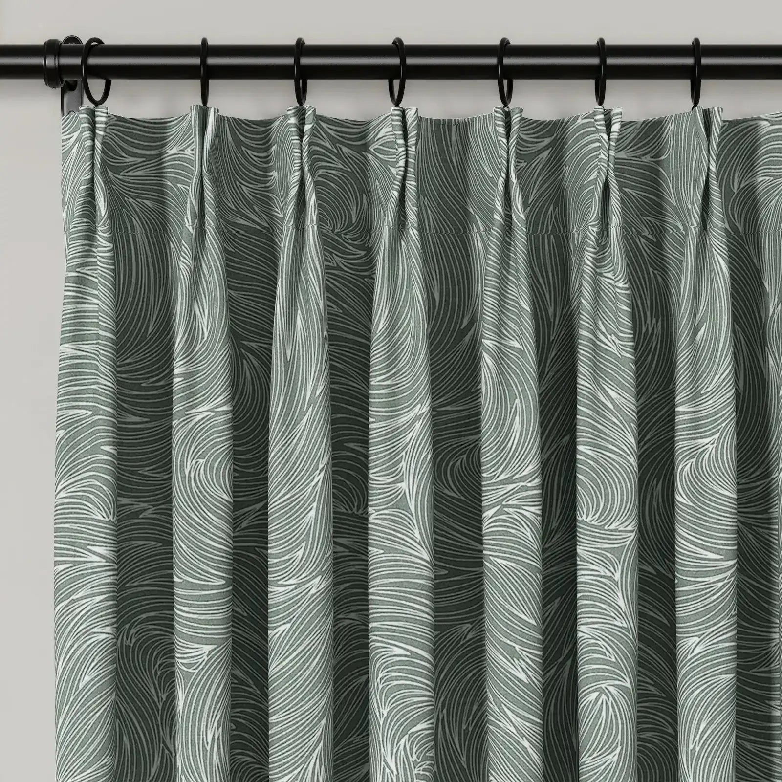 Holly Botanical Boho Drapery Pleated (52 inches Width Limit)?-TWOPAGES