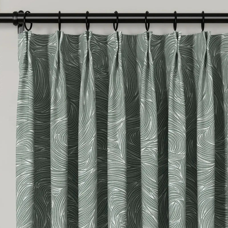 Holly Botanical Boho Drapery Pleated (52 inches Width Limit)?-TWOPAGES