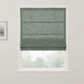 Holly Botanical Boho No-Drill Flat Fold Roman Blind Cordless