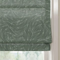 Holly Botanical Boho No-Drill Flat Fold Roman Blind Cordless