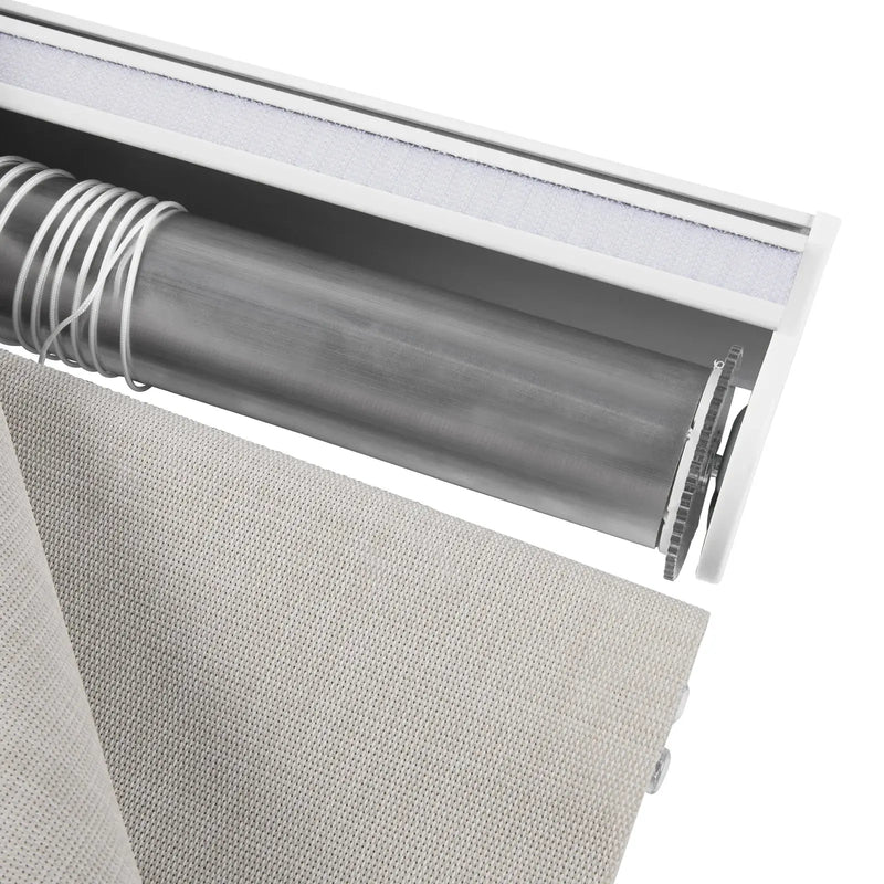 Alvin Motorized Sheer Room Darkening Roman Blind?-TWOPAGES