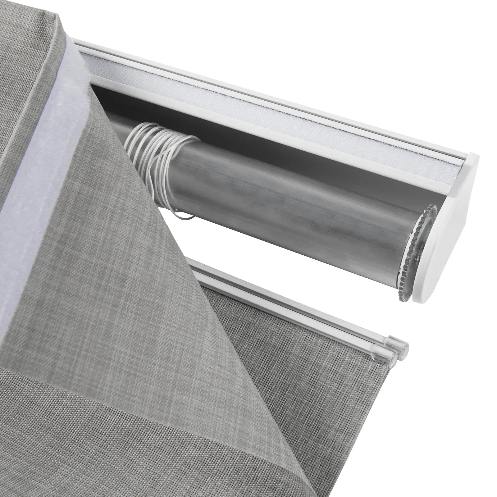 Alvin Motorized Sheer Room Darkening Roman Blind?-TWOPAGES