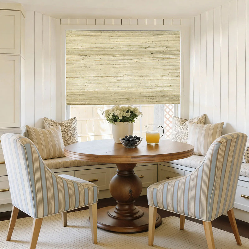 Rae Natural Ramie Jute Woven Wood Shades - Series W