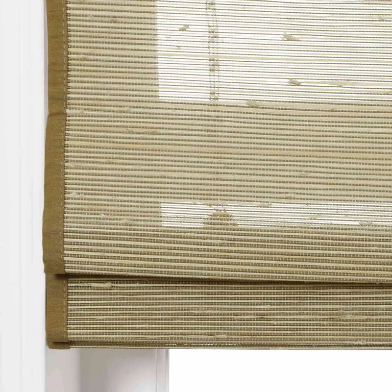 Motorized Window Blinds Bamboo Woven