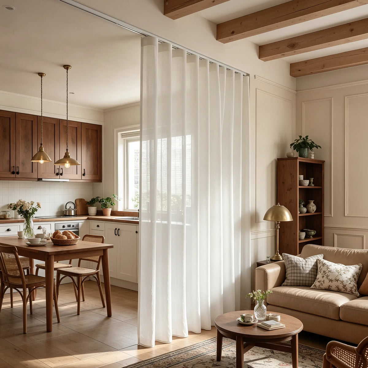 LORA Flexible Curtain Track System for Windows & Room Dividers