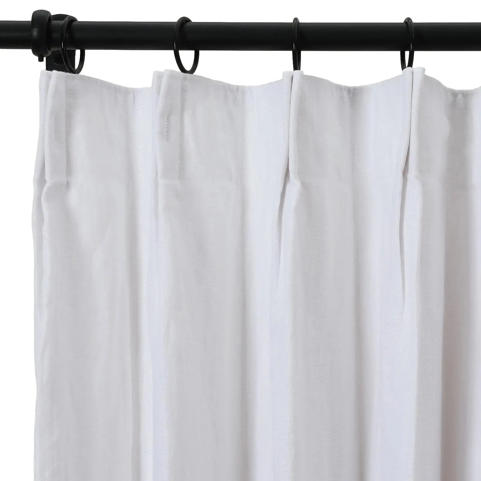 Patti Premium Belgian Linen Flax Curtain Pleated TWOPAGES