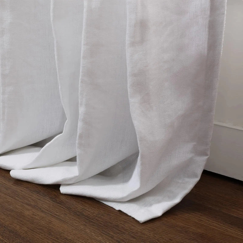 Patti Premium Belgian Linen Flax Curtain Pleated TWOPAGES