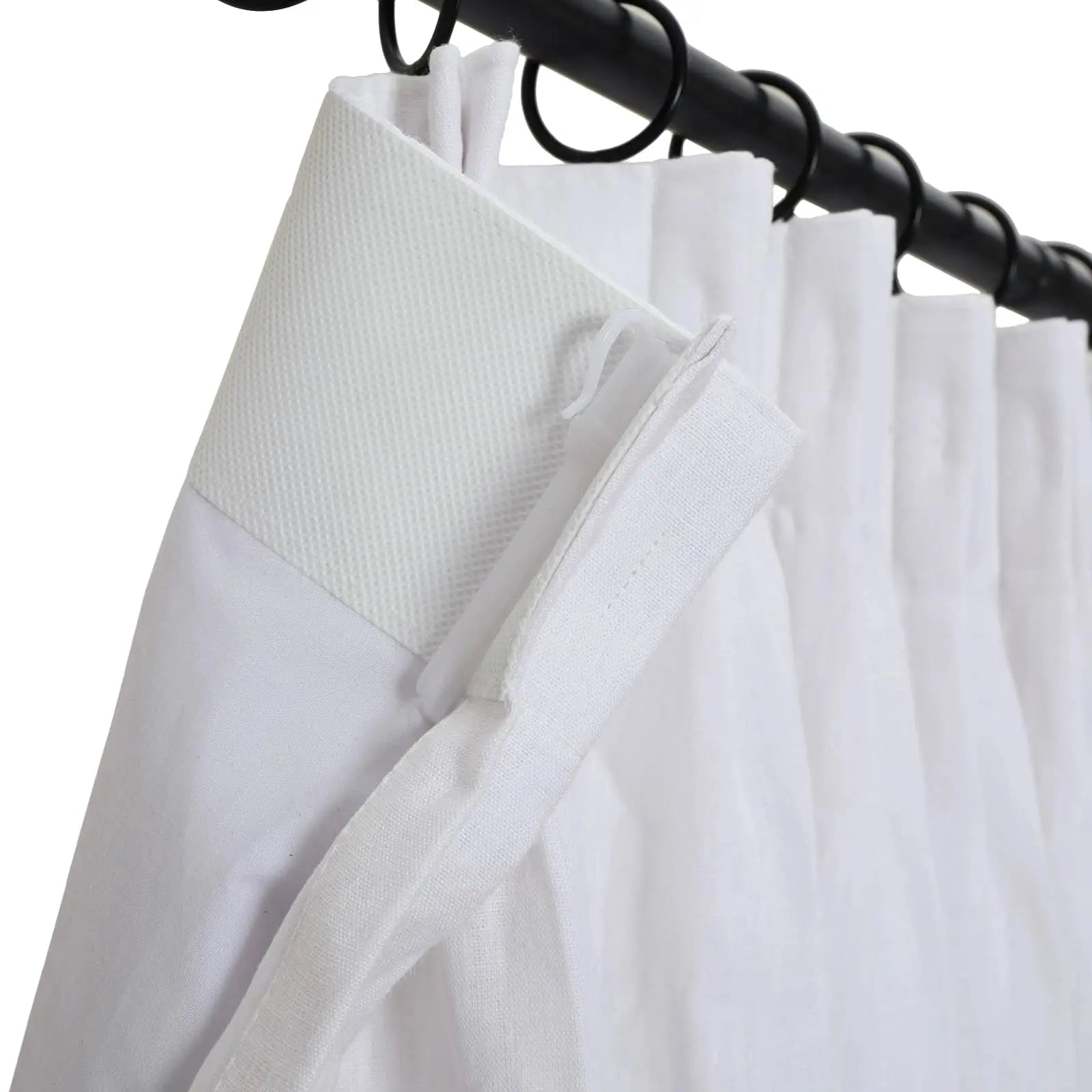 Patti Premium Belgian Linen Flax Curtain Pleated TWOPAGES