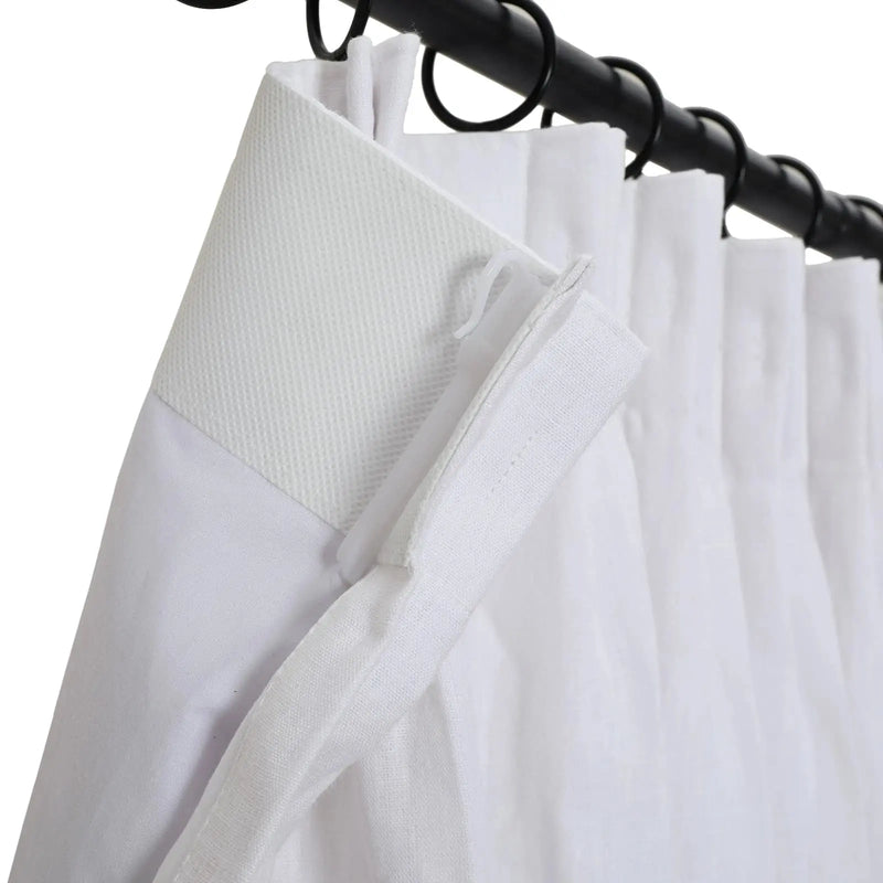 Patti Premium Belgian Linen Flax Curtain Pleated TWOPAGES
