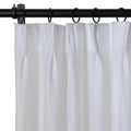 Florida Embossed White Semi Sheer Curtain Pleated?-TWOPAGES