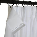Florida Embossed White Semi Sheer Curtain Pleated?-TWOPAGES