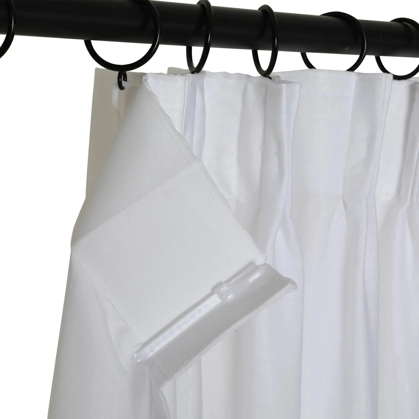 Florida Embossed White Semi Sheer Curtain Pleated?-TWOPAGES