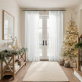 Flynn Airy Lightweight Sheer Curtain Pleated-?-TWOPAGES