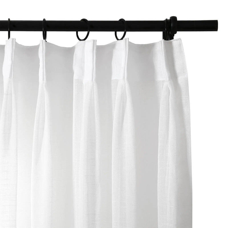 Flynn Airy Lightweight Sheer Curtain Pleated?-TWOPAGES
