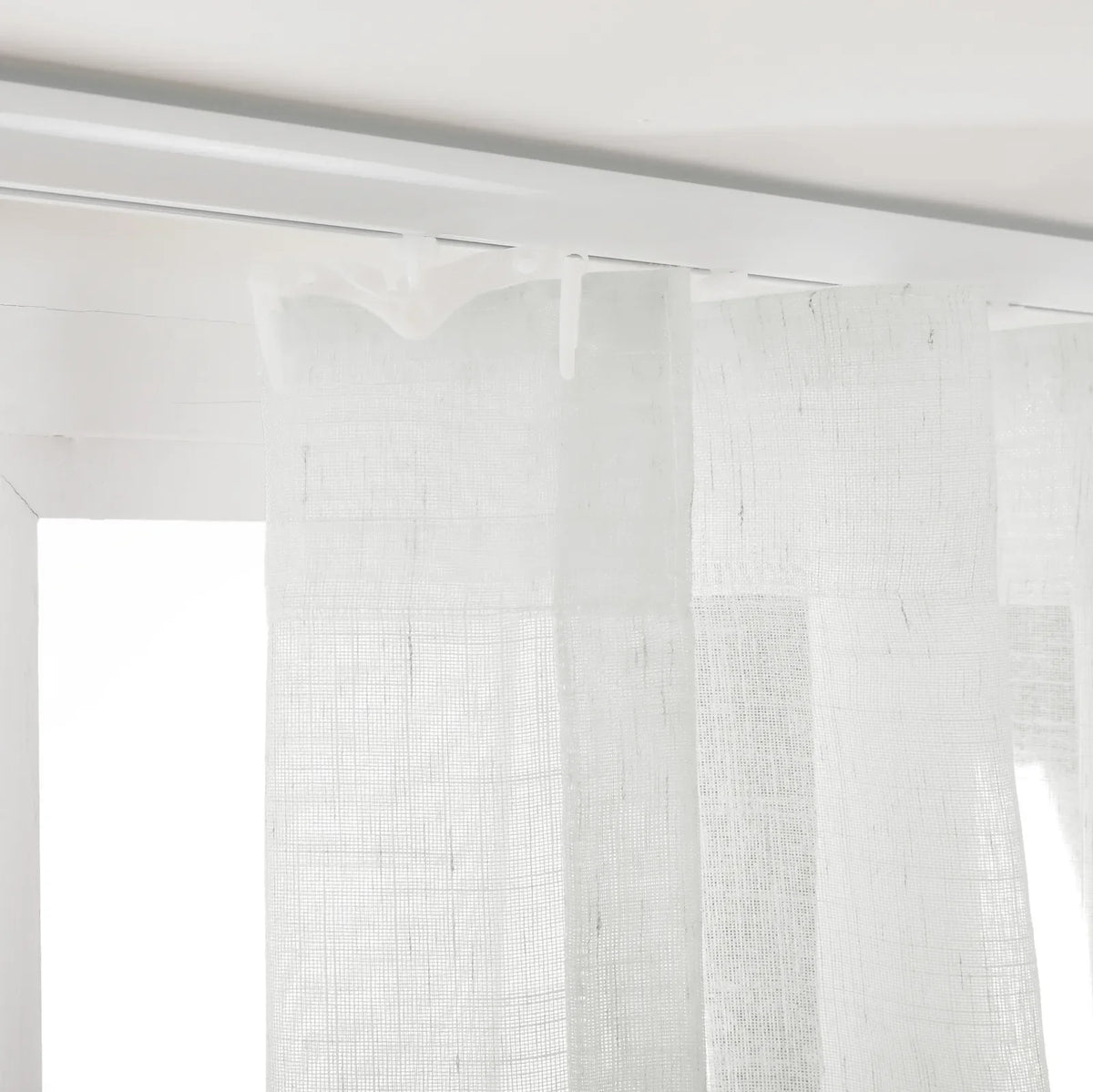 Flynn Voile Wave Curtains with Belt Hook - Leo Track